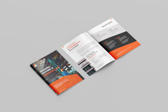 creating professional and visually appealing commercial brochures, catalog