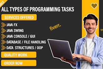do java,python,c and cpp programming task and projects for you