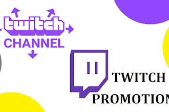 do organic twitch channel promotion and marketing