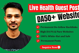 publish your health guest posts on pure and high da websites