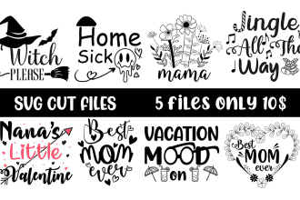 design svg cut files, vector, eps, svg bundle for etsy shop or pod business