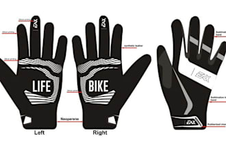 be your gloves designer cycling, fitness, golf etc