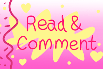 read and comment on your awesome story
