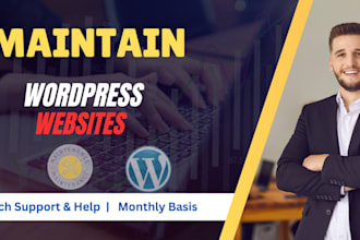 do wordpress website maintenance and support or help