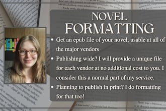 format your novel for publication