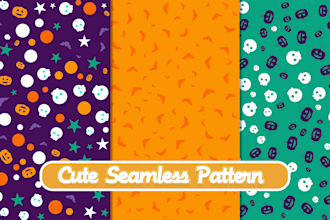 make unique and custom pattern design for fabrics, wallpaper, and more