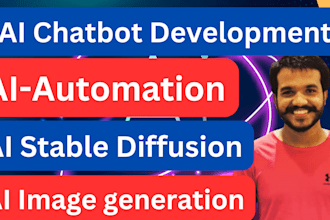 be your ai automation ,ai stable diffusion,ai image generation developer