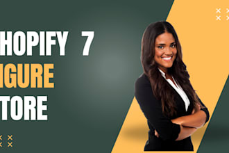 design 7 figure shopify website or shopify dropshipping store