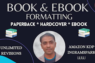 do amazon KDP book formatting paperback book layout design