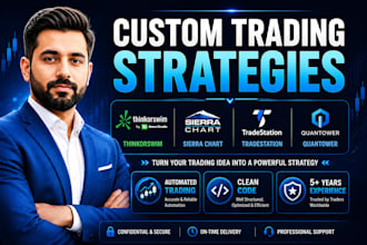 develop trading strategies for thinkorswim, sierrachart, tradestation, quantower