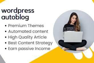 create wordpress autoblog or autopilot automated news website