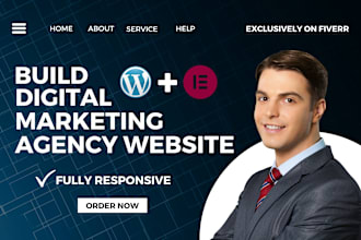 build a digital marketing agency website or wordpress business website