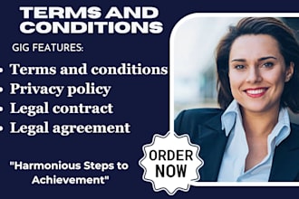 draft terms and conditions, privacy policy and other docs