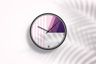 design unique and modern clock for you
