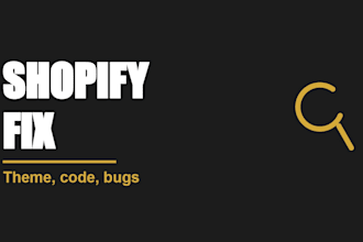 customize a shopify theme or fix store bugs
