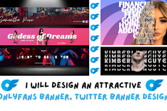 design an attractive onlyfans banner, twitter banner design