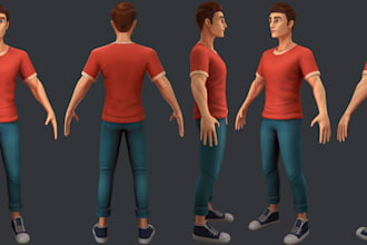 create stylized 3d characters and assets for mobile games