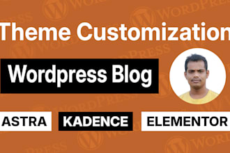 build wpblog or business website with kadence or astra theme