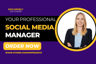 be your social media manager content creator instagram promotion
