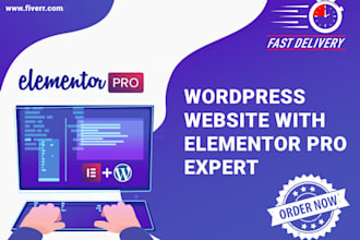customize wordpress website with elementor