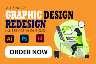 do any vector based graphic design image editing redesign work