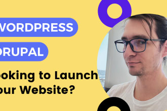 create wordpress or drupal from 0 to result