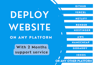 deploy website, host website on any platform
