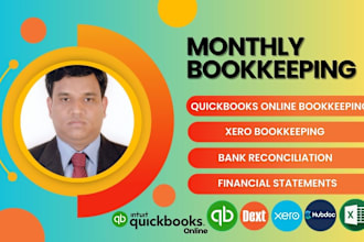 do monthly bookkeeping bank reconciliation on quickbooks online and xero
