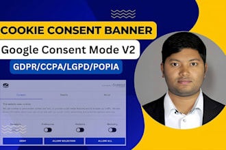 setup cookie consent v2 banner for gdpr or ccpa compliance through gtm