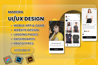create figma xd sketch mobile app and website UI UX design prototypes and mockup