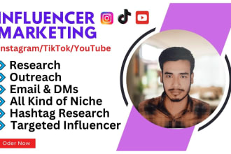 search research and outreach influencer marketing for your business