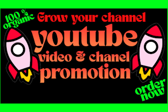 do organic youtube video promotion and marketing