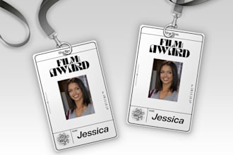 craft id badge, name card, press pass, for 5 dollars