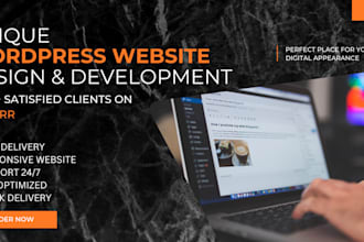 create unique wordpress website