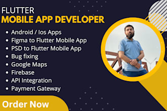 provide cross platform expert flutter app development for android and ios