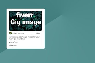 design fiverr gig images for your service