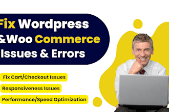 fix wordpress issues, fix wordpress errors or bugs, woocommerce issues