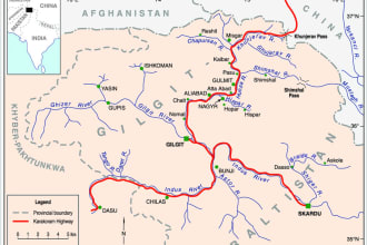 digitized geographical data using gis and create maps