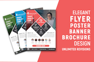 design elegant print ready or digital flyer for you