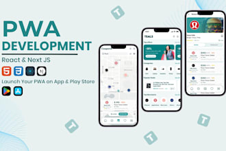 develop custom pwa with offline access and push notification