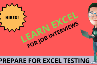 teach you excel for your job interviews