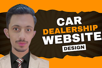 design car dealership website and chauffeur website