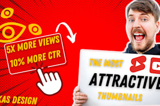 create youtube thumbnail with amazing quality in 1 hours