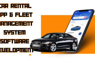 design and develop a car rental app and fleet management with live tracking