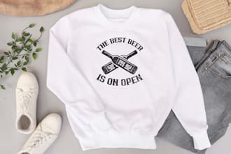 create a hoodie, t shirt design for print