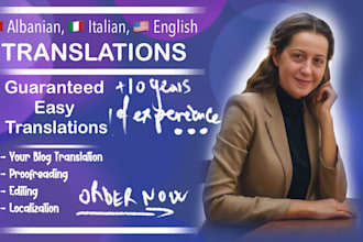 translate your blog to english, albanian, italian