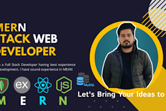 be your full stack web developer in react, node, HTML, CSS