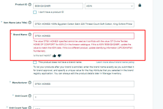 fix amazon brand name or manufacturer or listing error 8541 via upload flat file