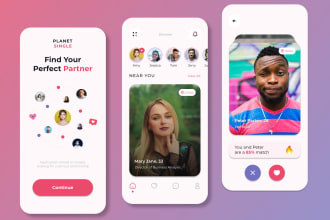 develop dating app social chat app, social media app, and dating website
