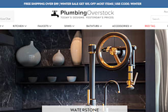 design profitable plumbing shopify store ac heating dropshipping website